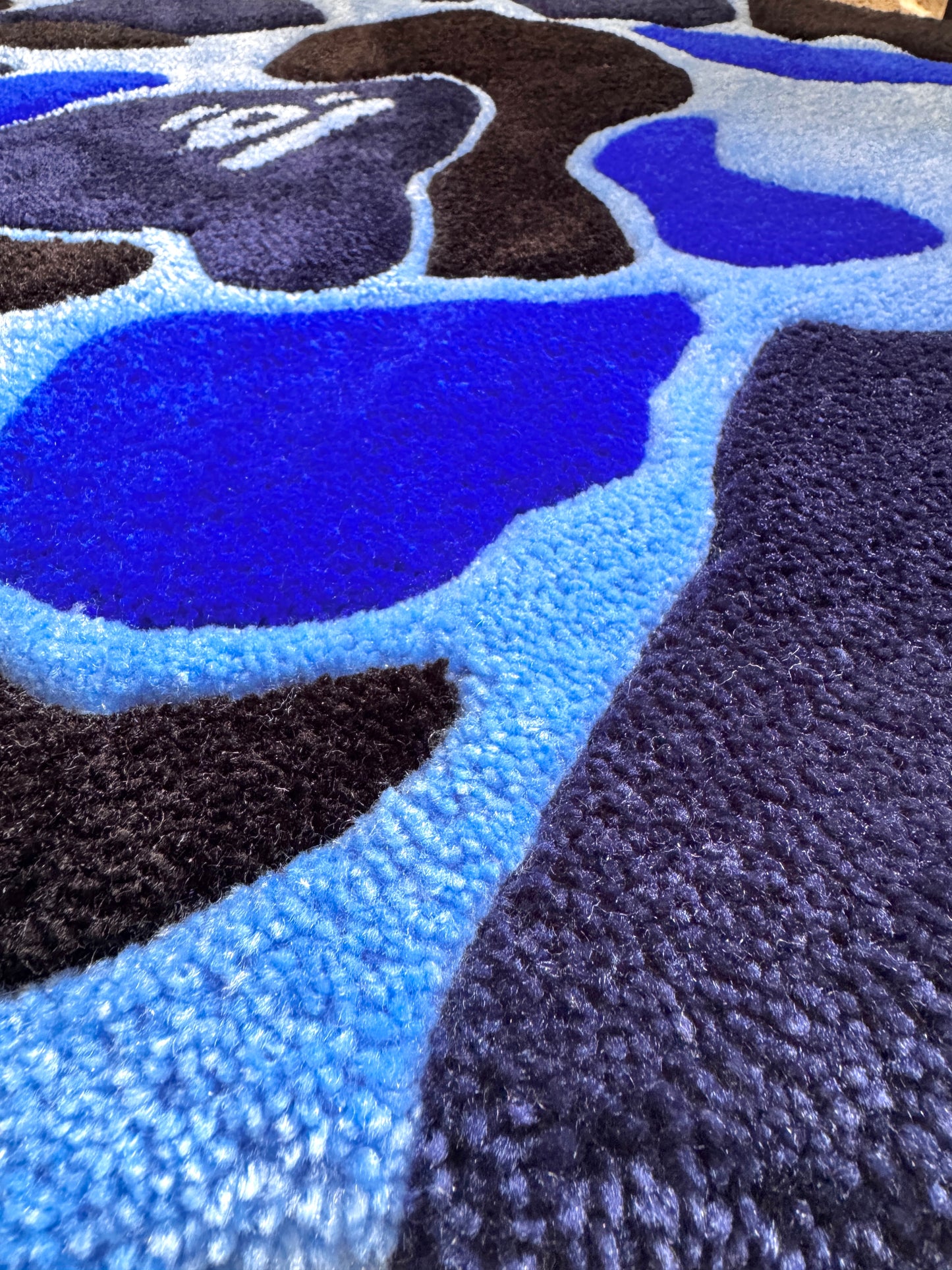 BapeCamo “SPLAT” Rug / BLUE