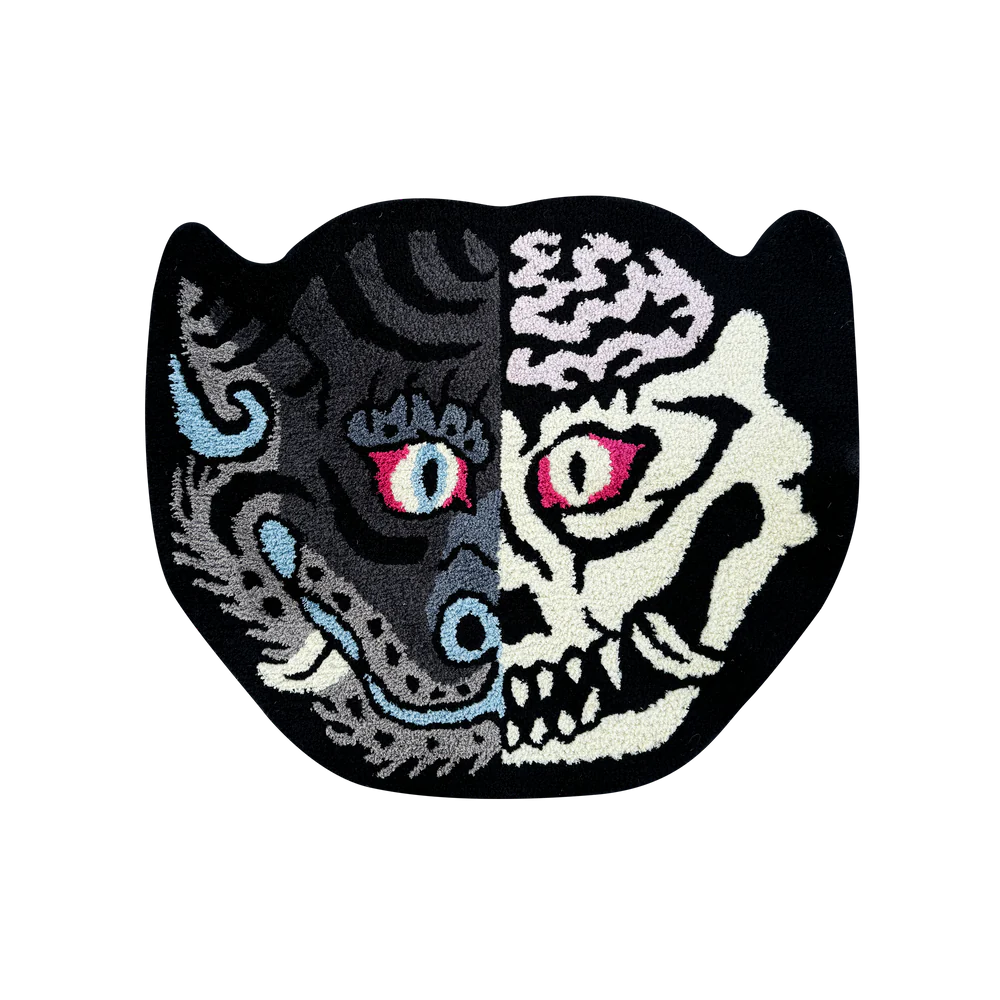 Tiger Head Dissected - Hypebeast Door Rug Unique Luxe Decor