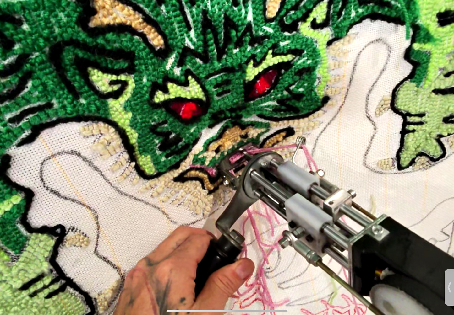 “Sky dweller” Forrest Green WALL Rug- Unique Anime Modern Luxury Art Décor