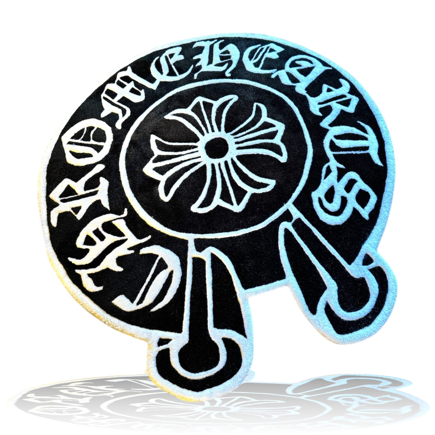 Chrome Hearts Round Rug.1- Hand-Tufted Luxury Custom Streetwear