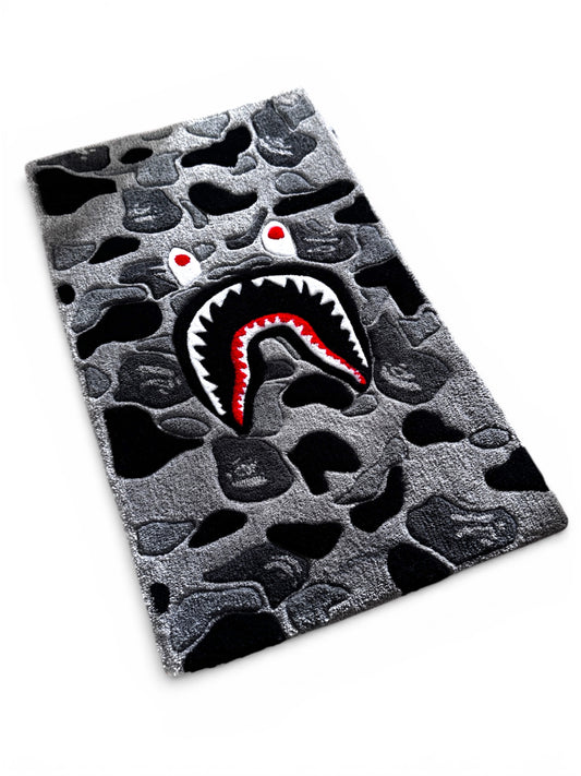 Grey BAPE CAMO Rug