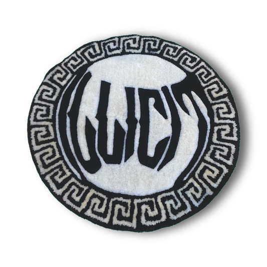 “ILLICIT” Centrepiece Greek Key Luxury Round Rug