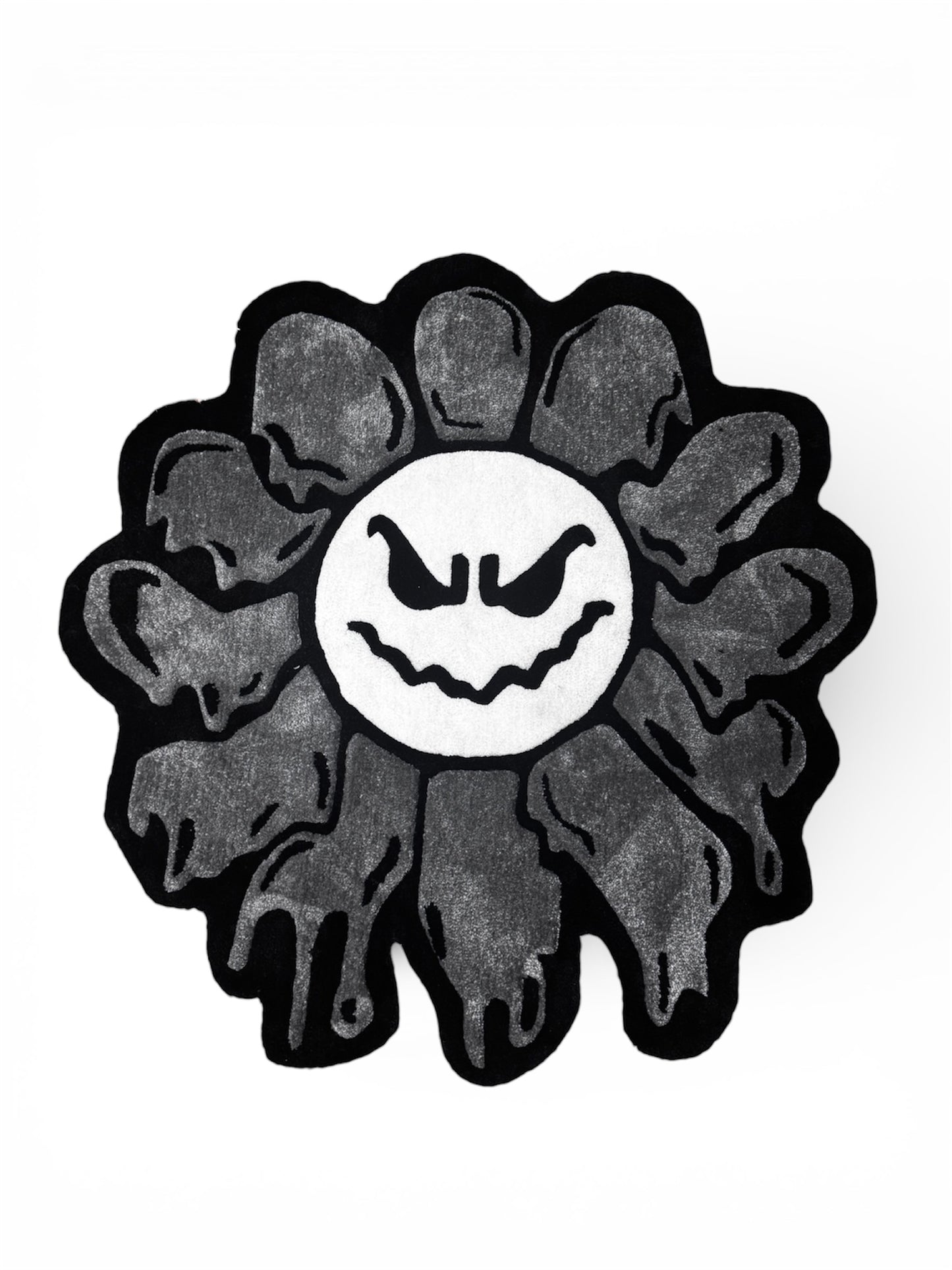 byBryz Melted Flower Centrepiece Takashi Murakami Luxury Round Rug