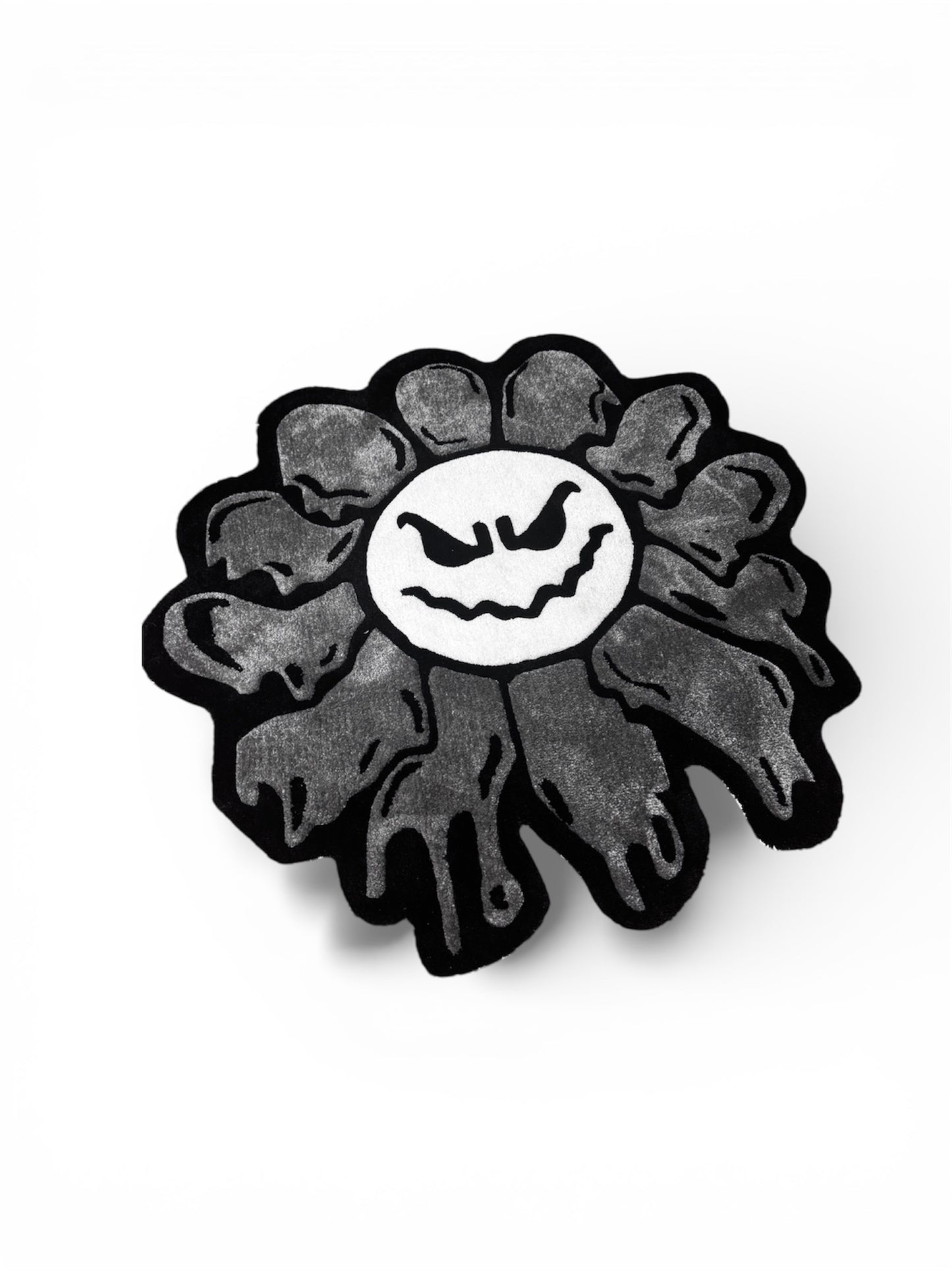 byBryz Melted Flower Centrepiece Takashi Murakami Luxury Round Rug