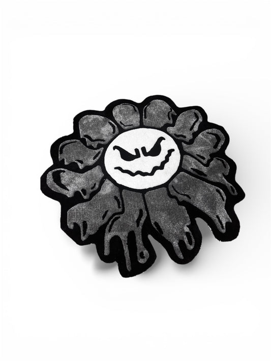 byBryz Melted Flower Centrepiece Takashi Murakami Luxury Round Rug