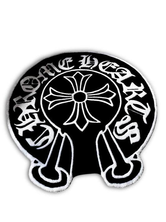 Chrome Hearts Round Rug.2 - Hand-Tufted Luxury Custom Streetwear