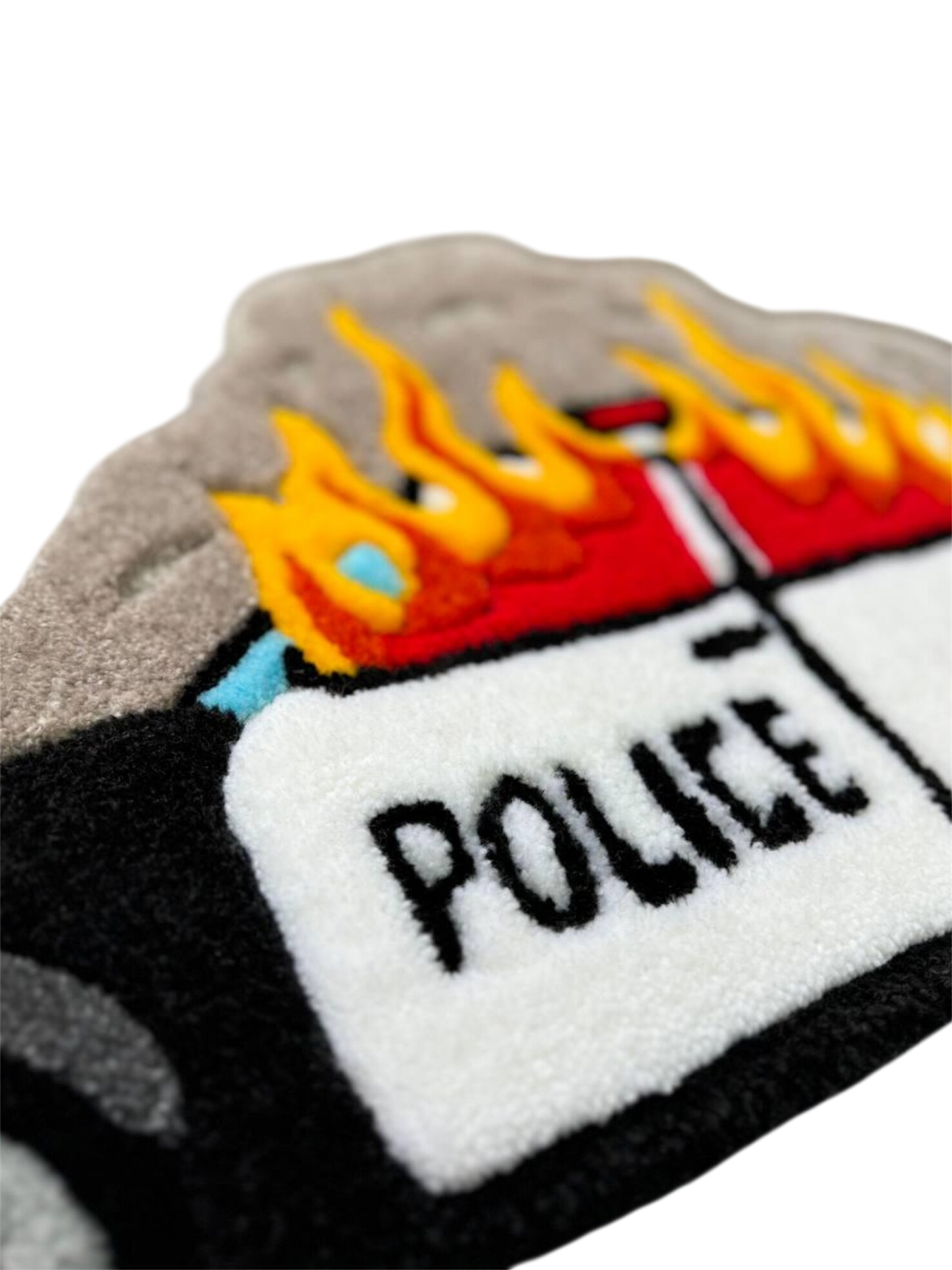 Burning CopCar Rug | ACAB#1