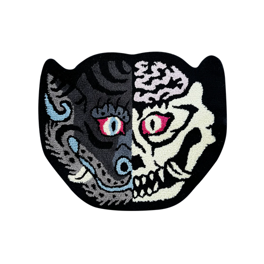 Tiger Head Dissected - Hypebeast Door Rug Unique Luxe Decor