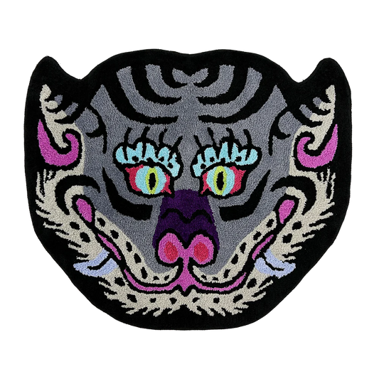 Tiger Head Purple Rain - A Fierce Statement Piece for Bold Spaces